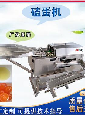 全自动鸡蛋双排打蛋机磕蛋机破蛋机器不锈钢蛋液脱壳收集设备