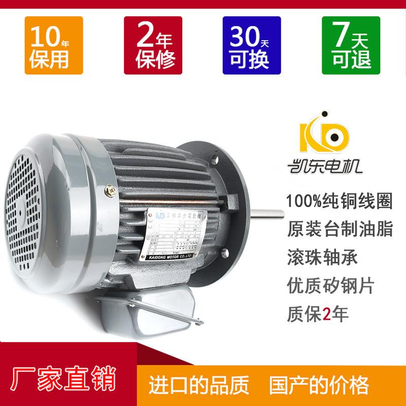 0.75KW铸铁三相异步电机风机上用耐高温电机 轴长可非标两年质保