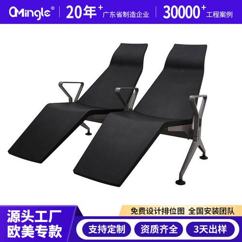 排椅机场椅加固加厚不锈钢三人位医院长椅候诊椅连排输液椅等候椅