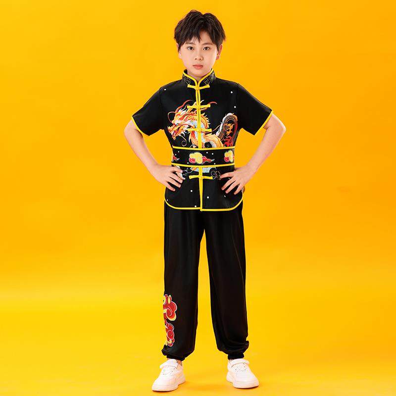 正品儿、童武术表演服、中中小学生武体术操训练服式武术操作太极