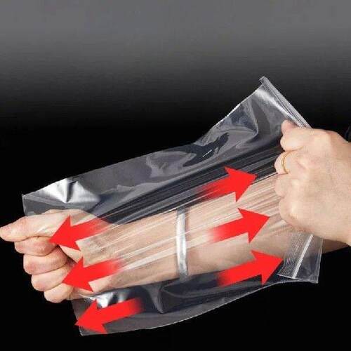 100/300Pcs Thicken Zipper Sealed Bags Clear Plastic Storage