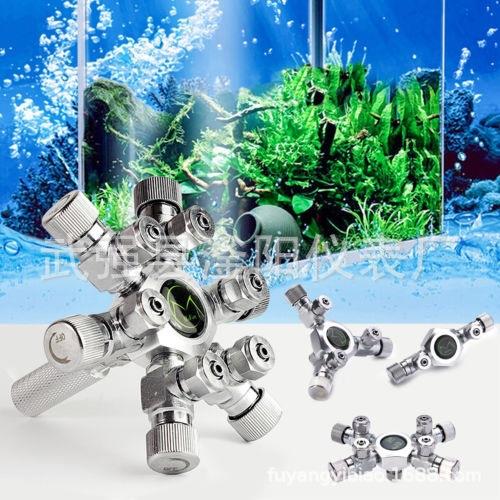 MUFAN牧梵水族CO2气瓶钢瓶分流阀分流器二氧化碳压力调节分流阀