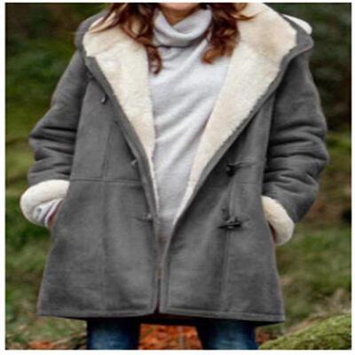 Intellectual style cardigan warm mid to long hooded