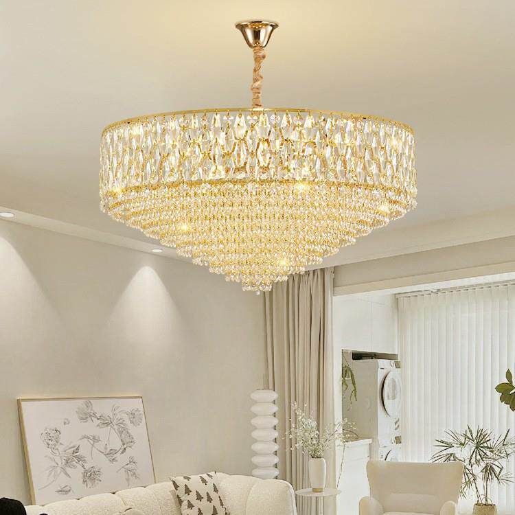 法式轻奢客厅灯感大气主灯2025年新款卧室餐厅中山灯具水晶吊灯