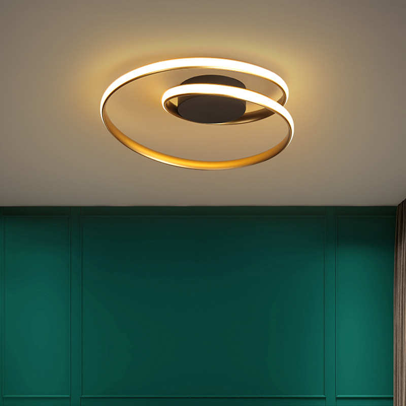 铝材线条卧室灯简约现代客厅餐厅房间个性创意北欧风led吸顶灯