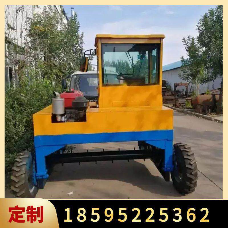 自走式翻抛机翻堆机鸡粪猪粪轮式堆肥翻抛机小型地面翻堆机