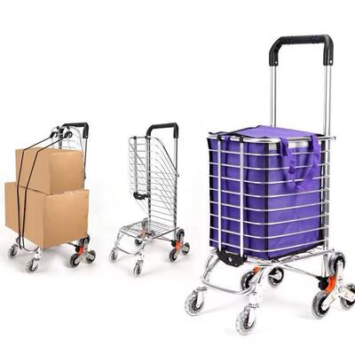 购杆车物买菜携车小拉车手拉车爬楼折叠便家用JL-8666推车拉货拉