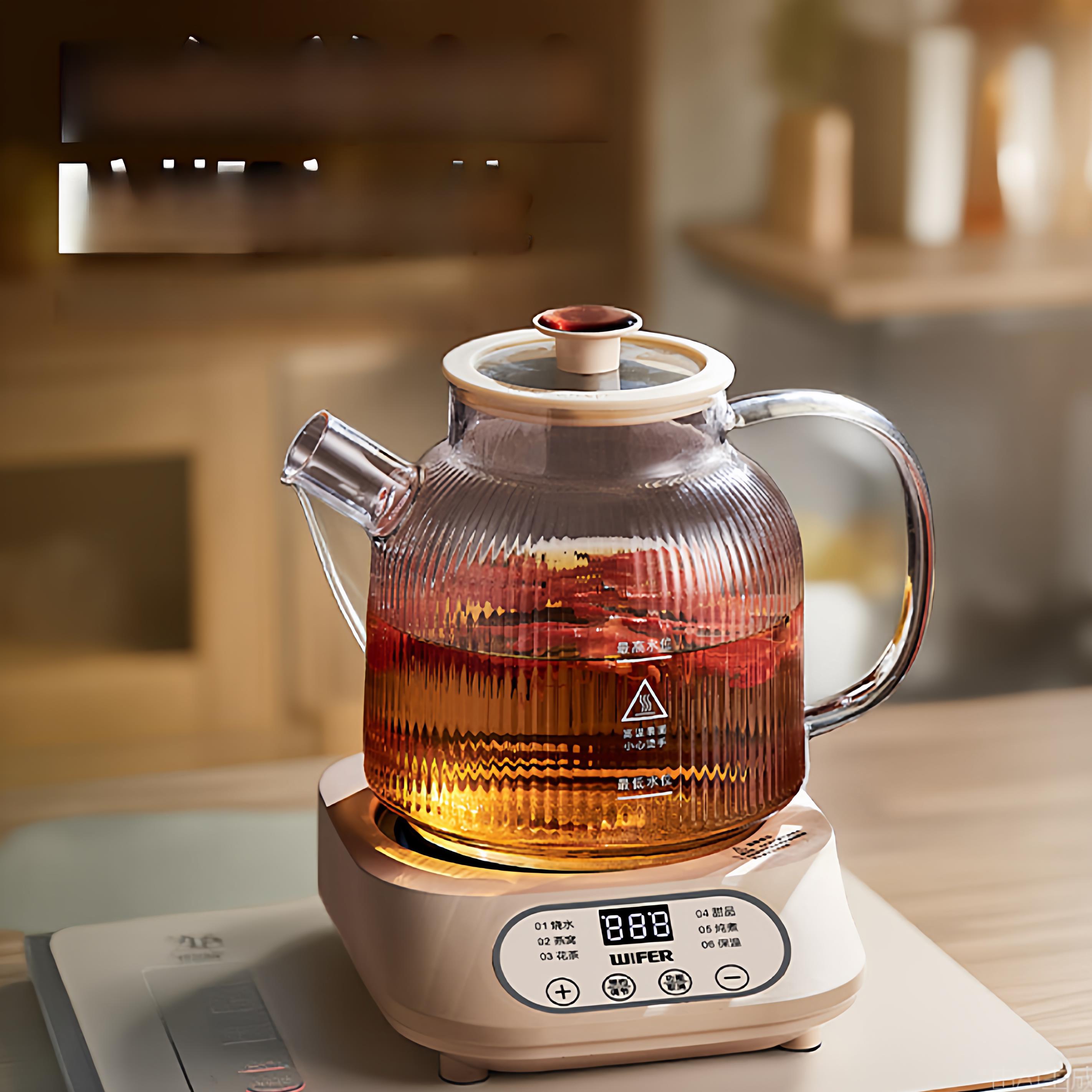 网红家用玻璃养生壶花茶壶多功能分体养生杯公室小型炖煮烧水壶