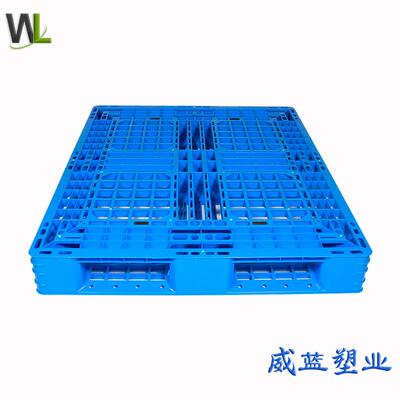 网叉格田面字塑料托盘仓架储货防潮卡板四进运输OBO电动手动叉车