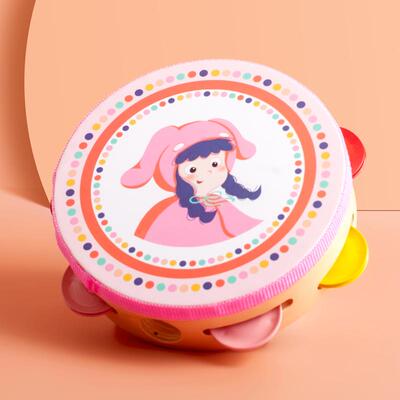 高档幼儿木园宝宝玩具奥尔打击乐夫器铃鼓鼓儿童手鼓质手拍拍拍鼓