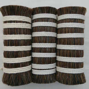 批发花色马尾10 14公分无尖无短工业用刷毛动物鬃毛刷花色马鬃毛