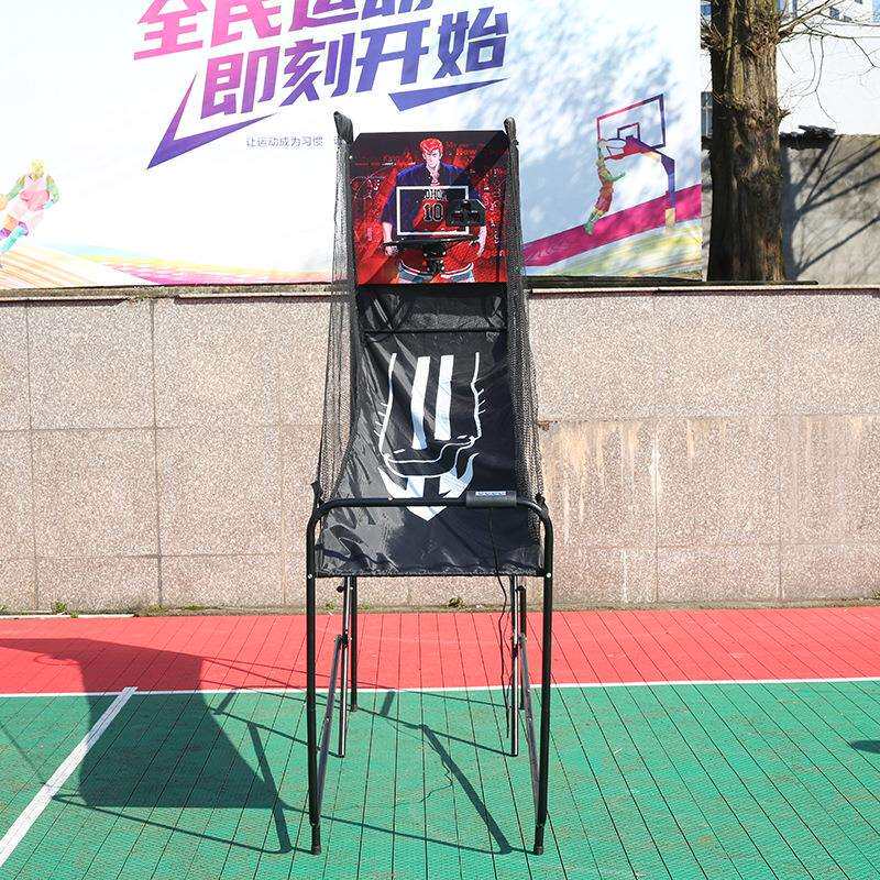 单人户外投篮机计分投篮机室内可折叠投篮机便携投篮机