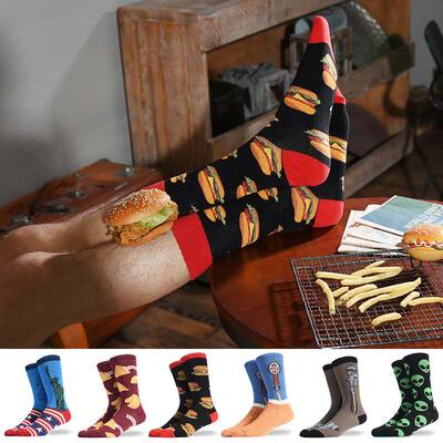 Burger Pizza Sushi Alien males Socks Fashion Cute Series