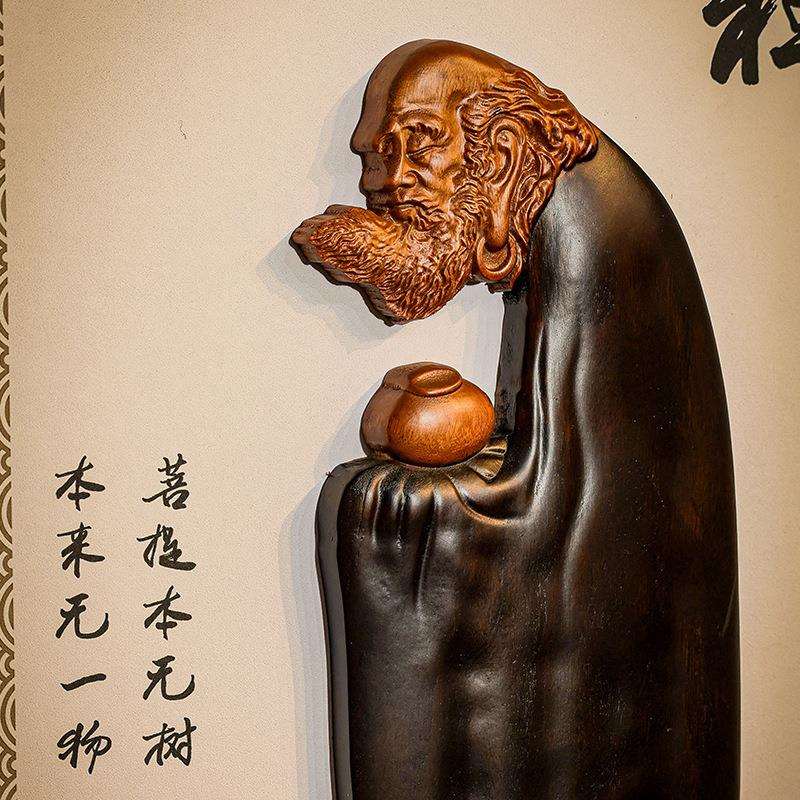 香樟木古风挂屏中国风挂屏实木雕刻香樟木禅意客厅装饰挂画中式木
