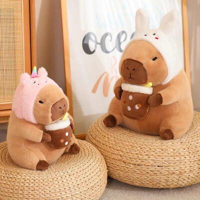 Capybara Turn Into Bread Uncorn Plush Toys Lovely Cartoon A
