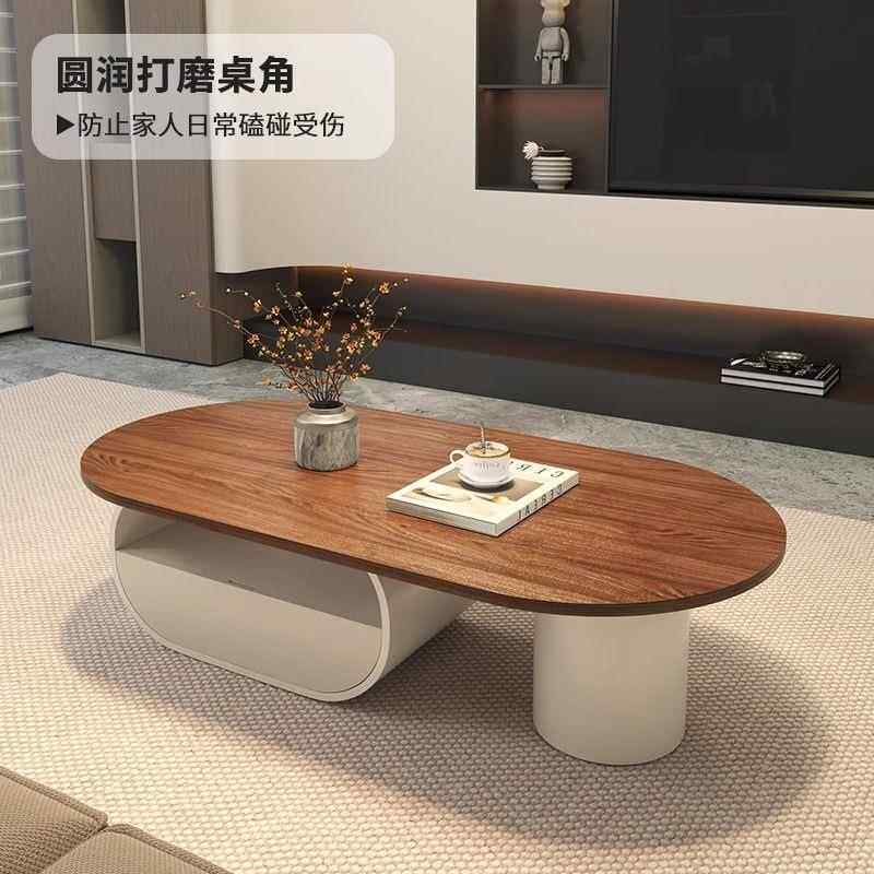 实木奶油古风客厅设计师小户型2025新款茶几客厅现代轻奢茶桌