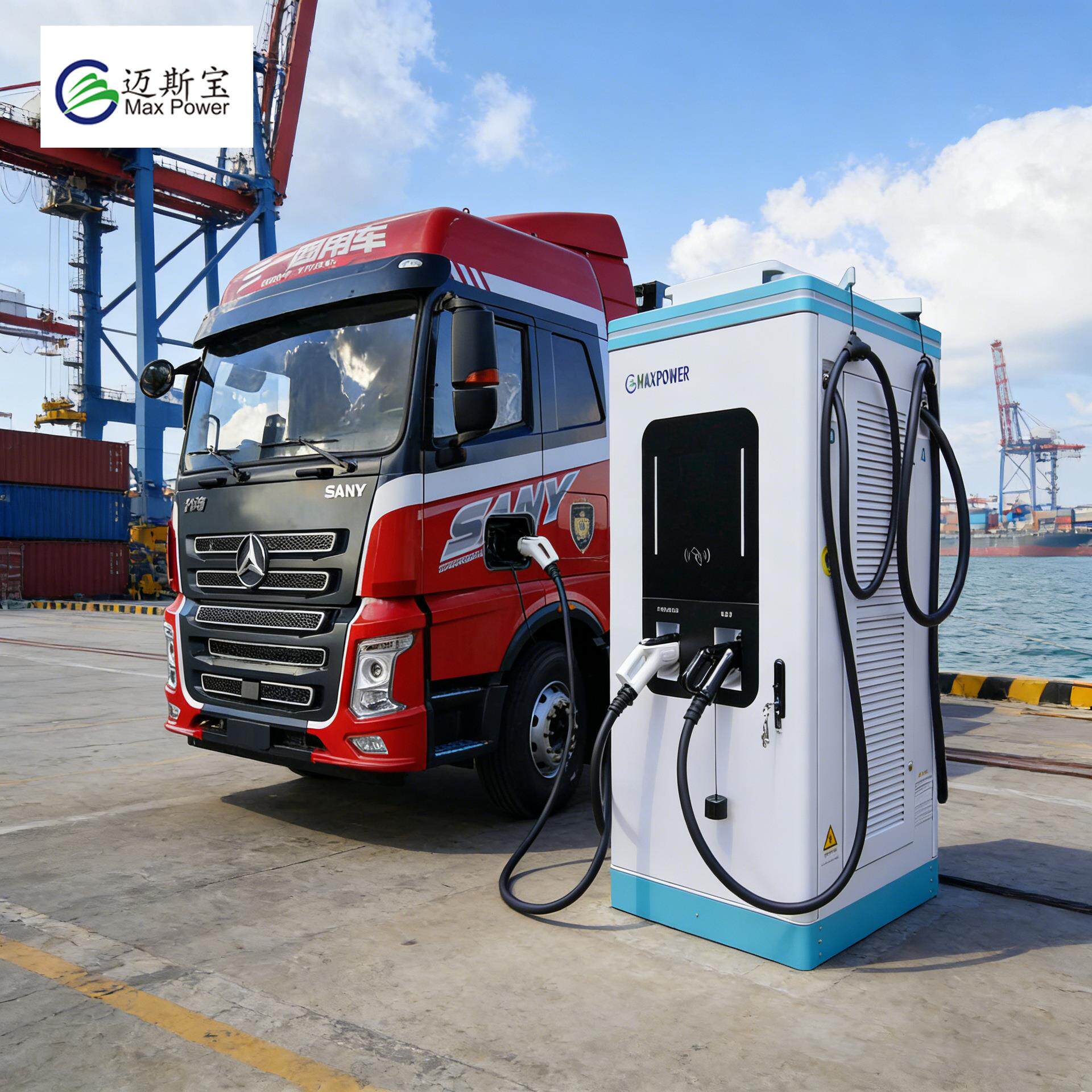 迈斯宝480KW液冷双枪大功率快充IP54重卡充电桩云快充新能源充电