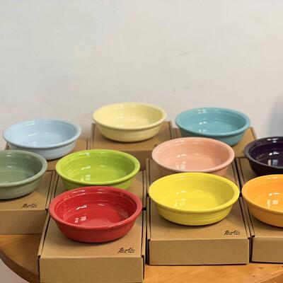 美国pw碗fiesta宠物彩虹陶瓷食盆猫狗petware餐前碗无毒可微波ins