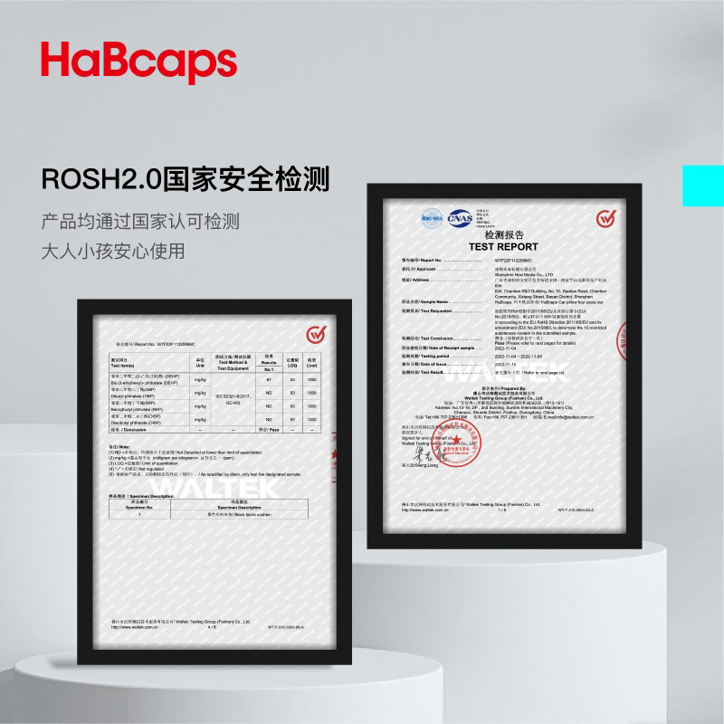 Habcaps铃盖汽车适用头枕车车载座椅腰颈枕车用腰托记忆棉腰枕靠