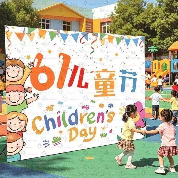 六一儿童节主题温馨装饰背景布幼儿园班级教室氛围装饰背景布