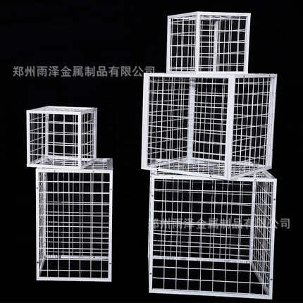 网格 网片组合架立方体储物笼DIY创意铁丝网架婚庆道具娃娃机吊网