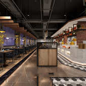 商场超市装 修便利店珠宝展柜展示架面包店餐厅店铺门头si设计