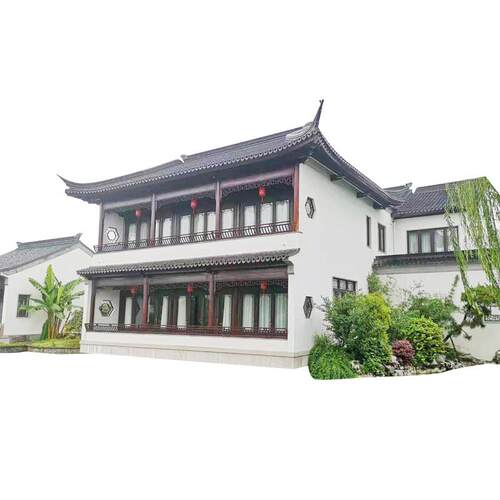 乾正 复古中式仿古阁楼 别墅花园亭台楼阁 中国风建筑设计修缮