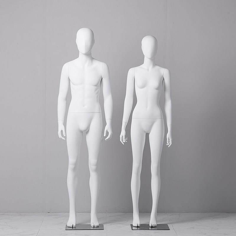 青少年模特道具男女全身组合服装店展示架假人哑白情侣橱窗模特架