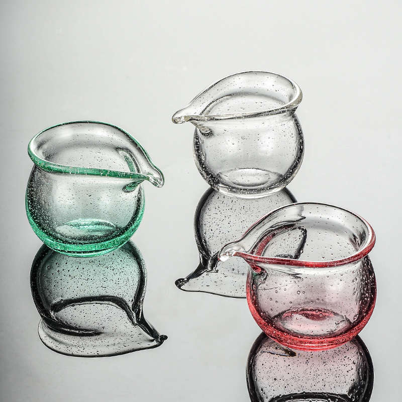 玻璃茶道公杯泡茶器琉璃加厚耐形热透明功夫茶漏过滤一体日式茶海