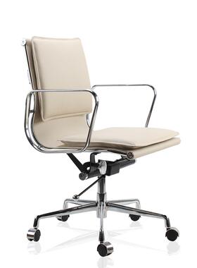 Eames皮革办公椅会议室简单电脑椅家舒适久坐工作人员升降转椅制