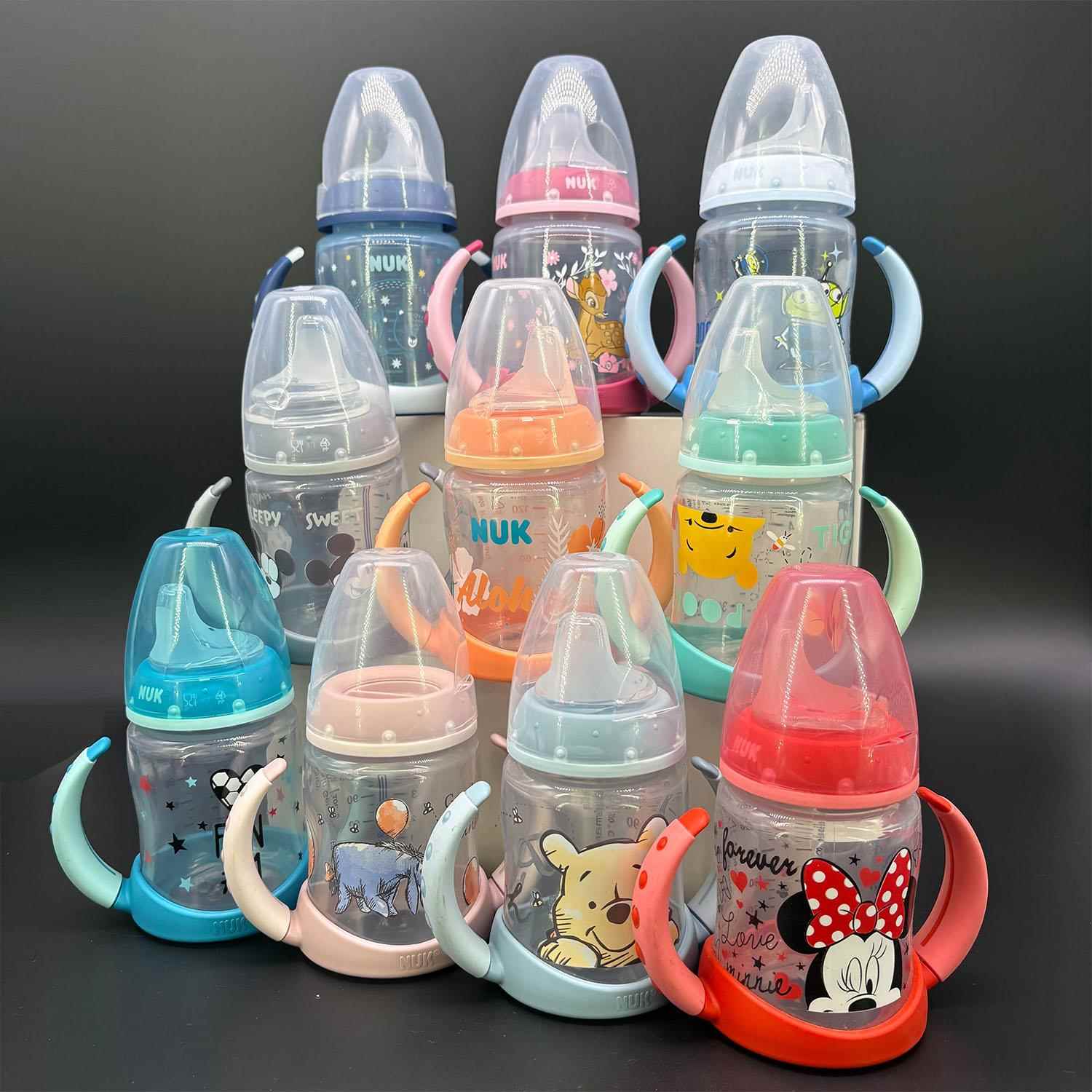 德国NUK重力球鸭嘴杯直饮吸管杯圆扁嘴婴儿宝宝防呛学饮水杯6个月