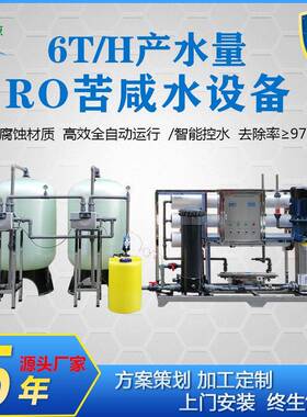 厂家直销6吨苦咸水设备过滤高含盐量地下水大型RO反渗透纯水设备