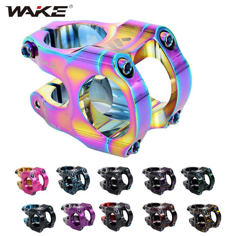 WAKE山地车立管自行车CNC铝合金高强度速降超轻镂空31.8*35短把立