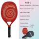 Racket Full Carbon Camewin Rough Tennis Fiber Surface Beach