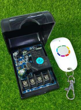 白色单键彩色防水鸭蛋遥控一路12V24V36V48V大功率30V开关控制器