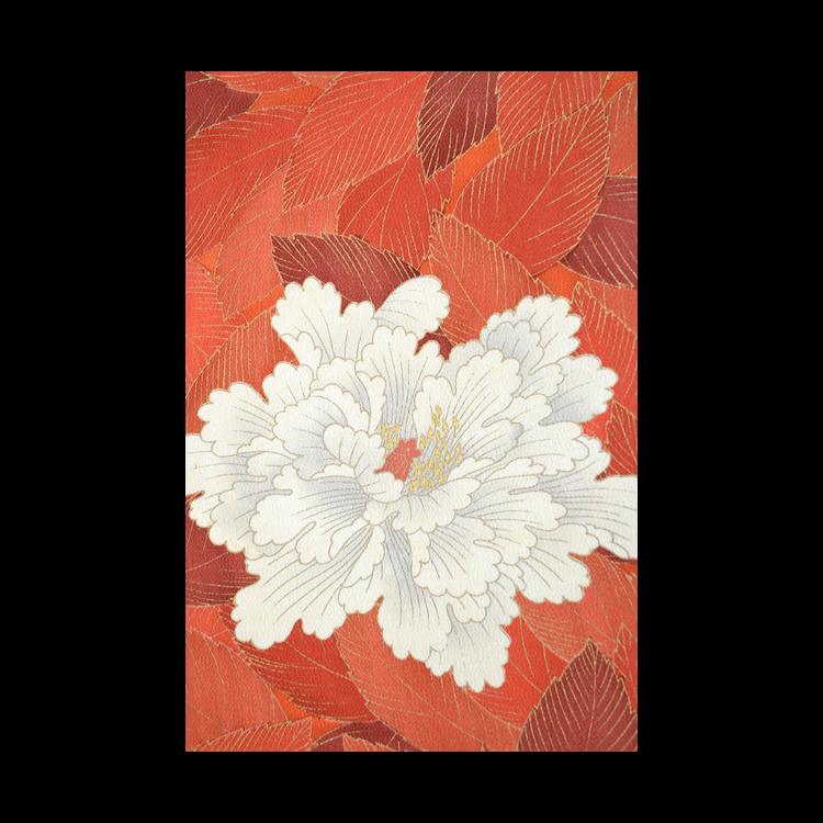 现代简约红色复古风美式花朵客厅餐厅玄关装饰画卧室壁画竖版挂画