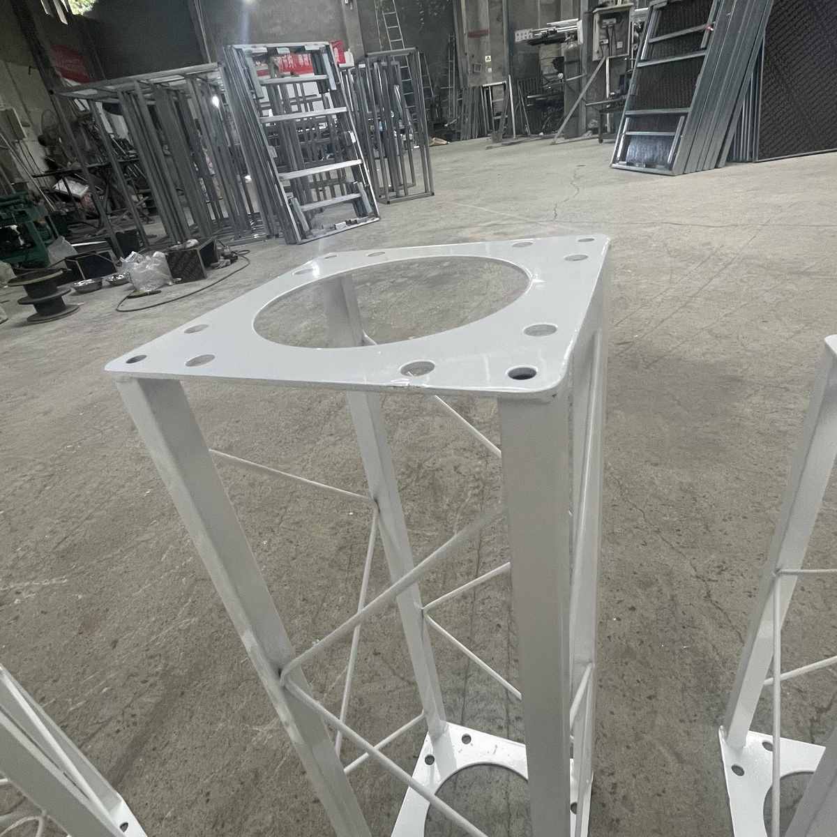 方管固定桁架白色烤漆桁架舞台背景架婚庆桁架广告架钢铁展架