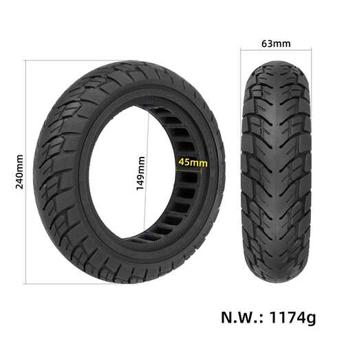 ulip10*2.5内蜂窝实心胎G30 MAX电动滑板车60/70-6.5实心胎