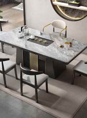 新中式板整17992茶桌茶台现体代家用岩一泡茶桌椅组合办公室阳台