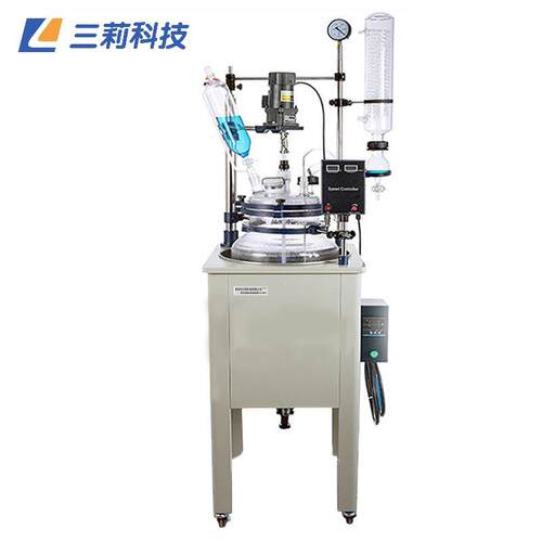 EXF-200L防爆单层玻璃反应釜200升筒型中试生产单层玻璃反应釜
