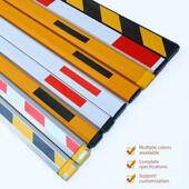 道闸杆停车场铝合金拦车直杆八角杆胶条小区门禁升降栏杆挡车栅栏