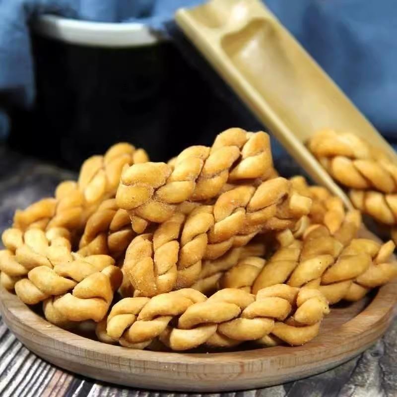 河南开封特产张记麻花总店手工椒盐甜味麻辣香酥咸零食过节送长辈