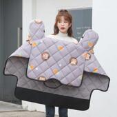 电动车挡风被冬季 加绒加厚电瓶车踏板摩托车防水小电车防寒防风罩