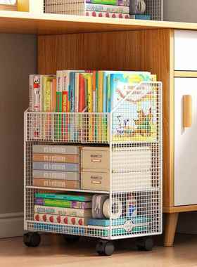 桌下置物架可移动小书收架书桌收纳置架简IMP易铁艺置物物架旁书