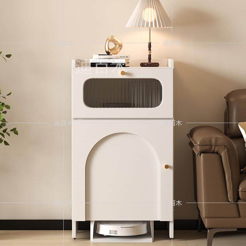 堡讯扫地机器人置物柜科沃斯石头基站柜云鲸置物架可移动盖布拉车