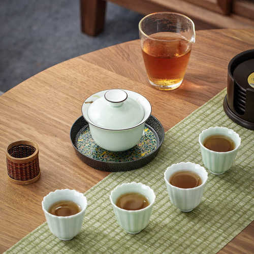 合小托盘壶 纹台大漆茶锤蓄水茶配件 台金壶式承承托储水茶具厂家