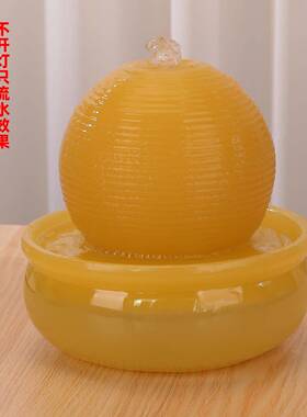 财如泉涌桌面流水喷泉生财装饰品客厅玄关循环水景创意招财风水