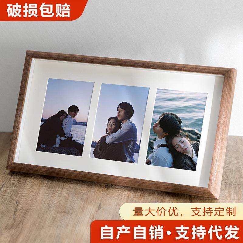 木质宫格相框组合框摆台6寸婚纱照挂墙两三四连联框现代简约,家居饰品,DIY亲子装饰画,淘宝优惠券,粉丝福利购,淘宝优惠卷