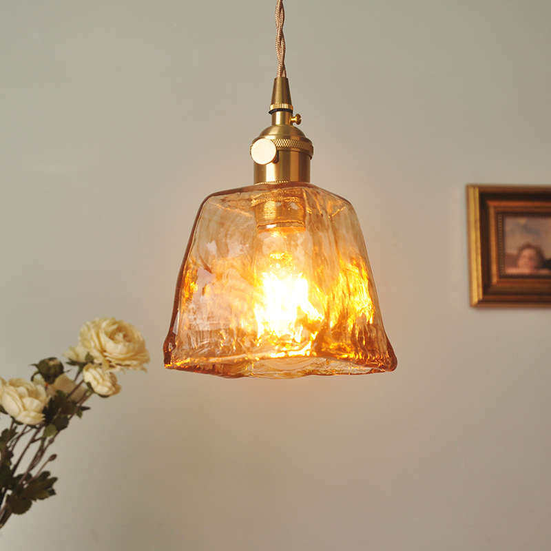 黄铜玻璃吊灯北欧复古民宿吧台餐厅床头灯创意个性咖啡厅卧室灯具,家装灯饰光源,客厅吊灯,淘宝优惠券,粉丝福利购,淘宝优惠卷
