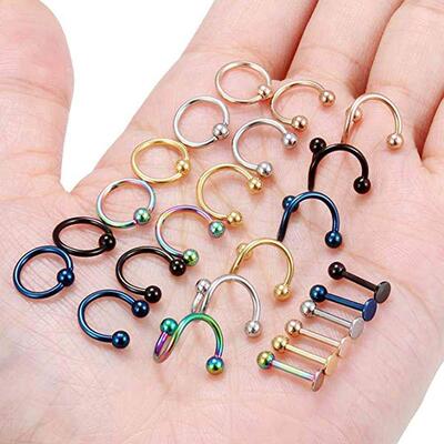 Spiral Barbell Surgical Steel Twist Cartilage Helix Tragus E